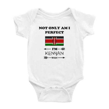 Not Only Am I Perfect I m Kenyan Too! Cute Baby Romper Bodysuit For Boy Girl (White 0-3 Months)
Not Only Am I Perfect I m Kenyan Too! Cute Baby Romper Bodysuit For Boy Girl (White 0-3 Months)