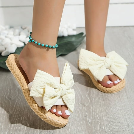 Cathalem Neutral Sandals for Women Women Sandals Summer Fashion Simple Bowknot Comfortable Platform Sandals for Women Slip on Beige 8.5
Cathalem Neutral Sandals for Women Women Sandals Summer Fashion Simple Bowknot Comfortable Platform Sandals for Women Slip on Beige 8.5