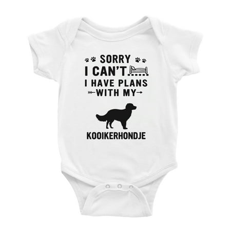 Sorry I Can t I Have Plans With My Kooikerhondje Love Pet Dog Cute Baby Bodysuit (White 12-18 Months)
Sorry I Can t I Have Plans With My Kooikerhondje Love Pet Dog Cute Baby Bodysuit (White 12-18 Months)