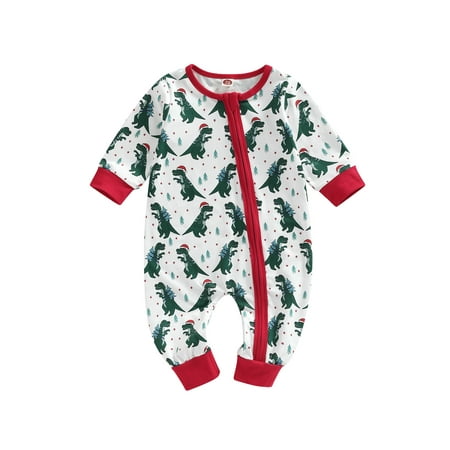 Eyicmarn Infant Baby Girls Boys Romper Dinosaur/Pastry Print Round Neck Long Sleeve Jumpsuits Autumn Oblique Zipper Bodysuits
Eyicmarn Infant Baby Girls Boys Romper Dinosaur/Pastry Print Round Neck Long Sleeve Jumpsuits Autumn Oblique Zipper Bodysuits