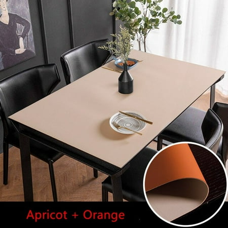 dosili Double-sided solid color pu leather tablecloth rectangle table mat waterproof table cloth custom wooden table protector cover
dosili Double-sided solid color pu leather tablecloth rectangle table mat waterproof table cloth custom wooden table protector cover