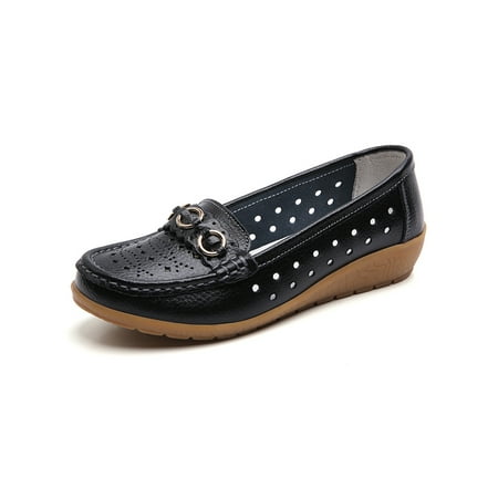 SIMANLAN Womens Casual Shoes Hollow Out Flats Slip On Loafers Ladies Buckle Decor Walking Shoe Women Wedge Black Hollow Out 4.5
SIMANLAN Womens Casual Shoes Hollow Out Flats Slip On Loafers Ladies Buckle Decor Walking Shoe Women Wedge Black Hollow Out 4.5