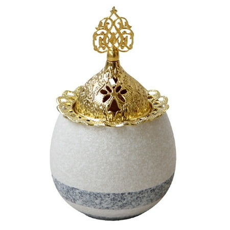 1Pc Elegant Premium Ceramic Censer Adornment Middle Eastern Arab Aroma Stove