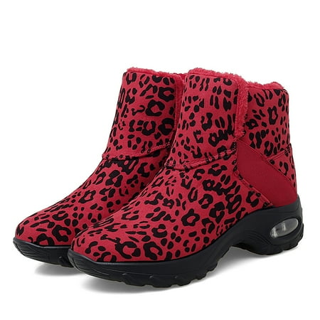 Women s Snow Boots Cotton Mid Top Warm Air Cushion Sole Leopard Print Faux Leather Boots
Women s Snow Boots Cotton Mid Top Warm Air Cushion Sole Leopard Print Faux Leather Boots