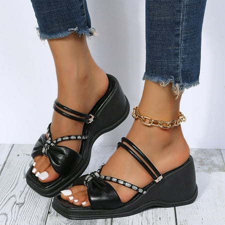 Shldybc Wedge Sandals for Women Casual All-Match Ladies Shoes Black Heeled Sandals Platform Wedge Sandals for Women Dressy Summer Summer Savings Clearance
Shldybc Wedge Sandals for Women Casual All-Match Ladies Shoes Black Heeled Sandals Platform Wedge Sandals for Women Dressy Summer Summer Savings Clearance
