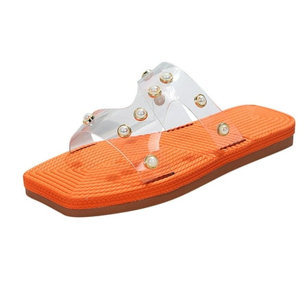 nsendm Female Shoes Adult Womens Plush Bear Slippers Pearl Decorative Square Head Flat Bottom Straw Womens Indoor Outdoor Slippers Slip on Orange 8.5 
nsendm Female Shoes Adult Womens Plush Bear Slippers Pearl Decorative Square Head Flat Bottom Straw Womens Indoor Outdoor Slippers Slip on Orange 8.5