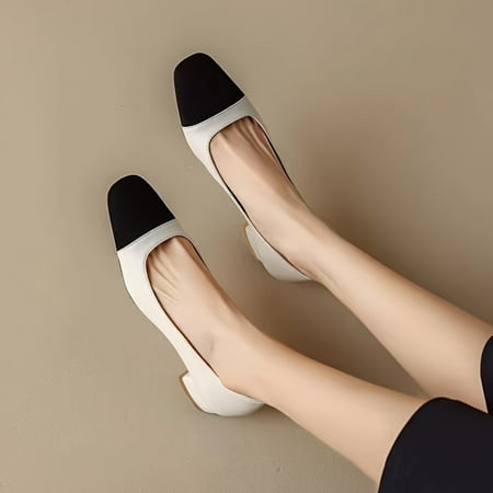 ZHSHANTCHDQ Elegant Women‘s Two Tone Square Toe Chunky Low Heels Slip On Commuter Office Work Shoes All-Match
ZHSHANTCHDQ Elegant Women‘s Two Tone Square Toe Chunky Low Heels Slip On Commuter Office Work Shoes All-Match