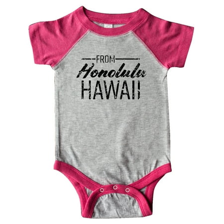 Inktastic From Honolulu Hawaii in Black Distressed Text Gift Baby Boy or Baby Girl Bodysuit
Inktastic From Honolulu Hawaii in Black Distressed Text Gift Baby Boy or Baby Girl Bodysuit