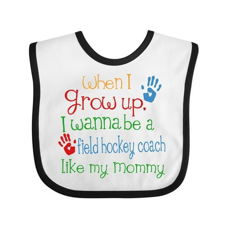 Inktastic Field Hockey Coach Like Mommy Gift Baby Boy or Baby Girl Bib