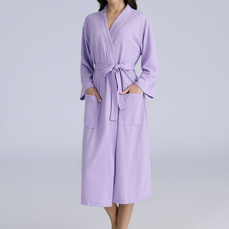 

Aueoe Robes For Women Terry Cloth Robes For Women Women s Winter Warm Nightgown Couple Bathrobe Men And Women Autumn And Winter Nightgown Clearance