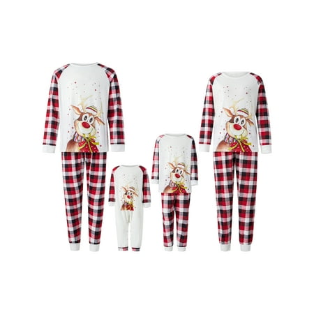 Huakaishijie Matching Parent-Child Christmas Nightclothes Long Sleeve Elk Print Tops Trousers Suit For Adults Kids/Romper
Huakaishijie Matching Parent-Child Christmas Nightclothes Long Sleeve Elk Print Tops Trousers Suit For Adults Kids/Romper