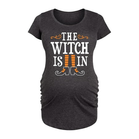 Bloom Maternity - The Witch Is In - Maternity Scoop Neck T-Shirt
