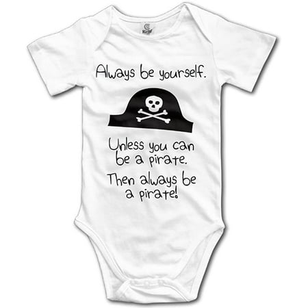 Kids Boys Girls Always Be Yourself Unless You Can Be A Pirate Novelty Baby Onesie Bodysuit
Kids Boys Girls Always Be Yourself Unless You Can Be A Pirate Novelty Baby Onesie Bodysuit