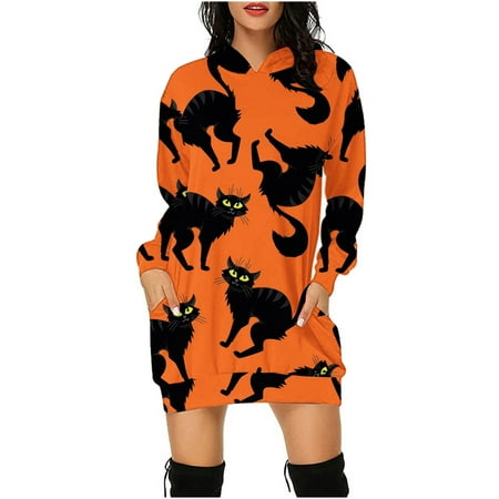 Dresses for Women 2022 Wedding Guest Women s Fashion Long Sleeve Hooded Floral Print Pocket Sweatshirt Dress Maternity Dress Sweater Dress for Women
Dresses for Women 2022 Wedding Guest Women s Fashion Long Sleeve Hooded Floral Print Pocket Sweatshirt Dress Maternity Dress Sweater Dress for Women