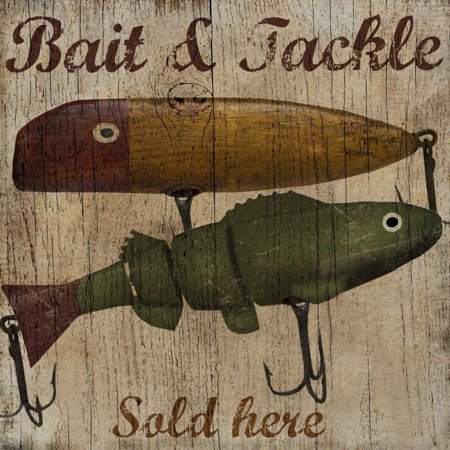 Bait and Tackle Stretched Canvas - Beth Albert (24 x 24)