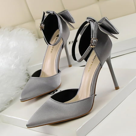 Women‘s Pointed Toe Back Bowknot High Heels Solid Color Ankle Strap D‘Orsay Stiletto Shoes Valentine‘s Day Heels
Women‘s Pointed Toe Back Bowknot High Heels Solid Color Ankle Strap D‘Orsay Stiletto Shoes Valentine‘s Day Heels