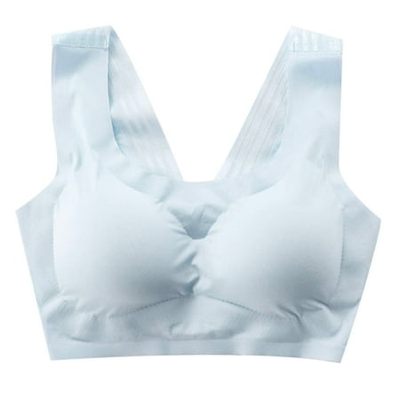 minzon women ultra thin ice silk bra comfortable plus size seamless wireless sports bra with removable pads
minzon women ultra thin ice silk bra comfortable plus size seamless wireless sports bra with removable pads