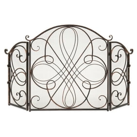 Zingz Thingz 57070262 Tuscan Design Metal Fireplace Screen