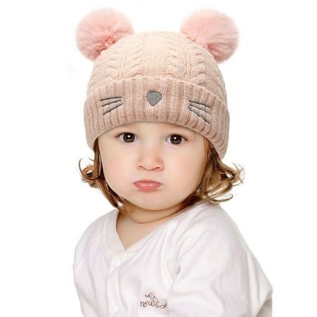 Relanfenk Baby Hats Winter Warm Cat Embroidery Knitted Woolen Ball Cotton Lining Hat
Relanfenk Baby Hats Winter Warm Cat Embroidery Knitted Woolen Ball Cotton Lining Hat