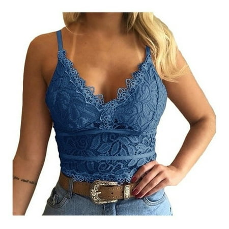 P Underwear Bra Women s Crop Vest Wireless Lingerie Sexy 04