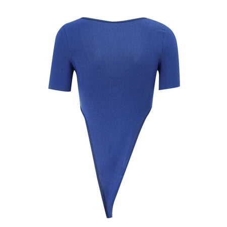Quealent Bodysuit For Women Jumpsuit Ladies Sexy Knit Bodysuit Big V Neck Slim Fit Sexy Romper Stretch Strip Short Sleeve Elegant Blue M
Quealent Bodysuit For Women Jumpsuit Ladies Sexy Knit Bodysuit Big V Neck Slim Fit Sexy Romper Stretch Strip Short Sleeve Elegant Blue M