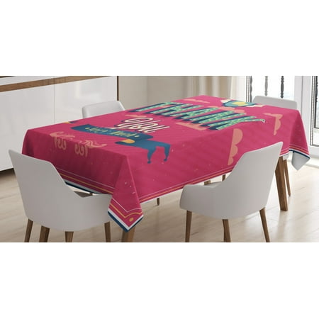 Thank You Tablecloth Thumbs Up Calligraphy Headline Style Arrangement with a Quote Rectangular Table Cover for Dining Room Kitchen 60 X 84 Dark Coral and Multicolor by Ambesonne
Thank You Tablecloth Thumbs Up Calligraphy Headline Style Arrangement with a Quote Rectangular Table Cover for Dining Room Kitchen 60 X 84 Dark Coral and Multicolor by Ambesonne
