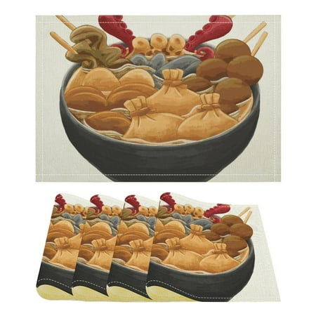 JINMUZAO Food Print Placemats Set of 4 Flax Place setting Washable & Durable Table Placemats for Christmas and Halloween Decoration Indoor/Outdoor Use Table Mats
JINMUZAO Food Print Placemats Set of 4 Flax Place setting Washable & Durable Table Placemats for Christmas and Halloween Decoration Indoor/Outdoor Use Table Mats