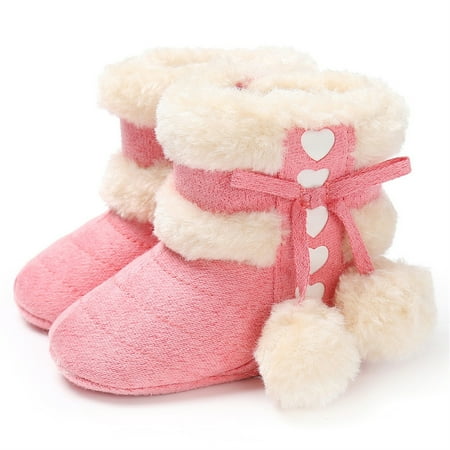 Newborn Booties Baby Boys Girls Cozy Fleece Booties Infant Newborn Warm Snow Boots Shoes for Winter Pink-1 3-6 Months
Newborn Booties Baby Boys Girls Cozy Fleece Booties Infant Newborn Warm Snow Boots Shoes for Winter Pink-1 3-6 Months