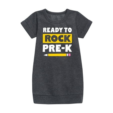 Instant Message - Ready To Rock Pre-K - Toddler And Youth Girls Fleece Dress
