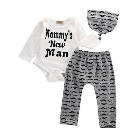 Sunisery Newborn Baby Boys Mommy s Man Clothes Romper Jumpsuit Long Pants Outfit Sets Grey 6-12 Months
Sunisery Newborn Baby Boys Mommy s Man Clothes Romper Jumpsuit Long Pants Outfit Sets Grey 6-12 Months