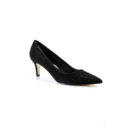 Pelle Moda Womens Suede Pointed Toe Pumps Black Size 8 Medium