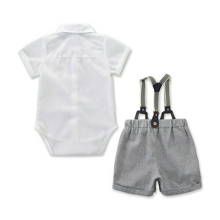 Baby Boys Gentleman Outfits Suits T-Shirt Romper Bodysuits Bib Pants Toddler Overalls Shorts Clothing Set
Baby Boys Gentleman Outfits Suits T-Shirt Romper Bodysuits Bib Pants Toddler Overalls Shorts Clothing Set
