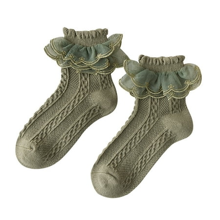 Kids Socks Girls Cotton Lace Stockings Children During The Spring And Autumn Thin Girls Dancing Socks Toddler Socks Infant Socks(Color:Green Size:34)
Kids Socks Girls Cotton Lace Stockings Children During The Spring And Autumn Thin Girls Dancing Socks Toddler Socks Infant Socks(Color:Green Size:34)