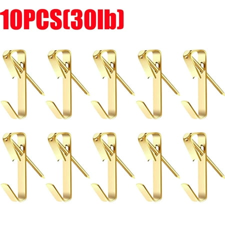 10 Pieces Picture Hanger Kit 30lbs Assorted Photo Hooks with D-Ring Wire Home Wall Picture Hanger Hooks Solution with Nails
10 Pieces Picture Hanger Kit 30lbs Assorted Photo Hooks with D-Ring Wire Home Wall Picture Hanger Hooks Solution with Nails