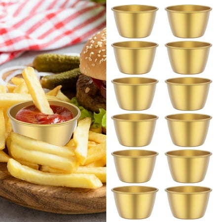 12 Pcs Sauce Cups Sturdy Stainless Steel Dipping Sauce Cups Heat Resistant Condiment Cups Practical Dipping Cups for Home Kitchen Party Restaurant
12 Pcs Sauce Cups Sturdy Stainless Steel Dipping Sauce Cups Heat Resistant Condiment Cups Practical Dipping Cups for Home Kitchen Party Restaurant
