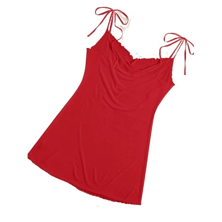 Sexy Cami Strap Slip Dress Sleeveless Red Plus Size Nightgowns & Sleepshirts (Women s)
Sexy Cami Strap Slip Dress Sleeveless Red Plus Size Nightgowns & Sleepshirts (Women s)