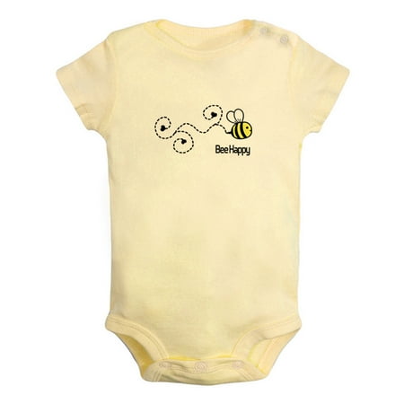 Bee Be Happy Funny Rompers For Babies Newborn Baby Unisex Bodysuits Infant Jumpsuits Toddler 0-12 Months Kids One-Piece Oufits (Yellow 0-6 Months)
Bee Be Happy Funny Rompers For Babies Newborn Baby Unisex Bodysuits Infant Jumpsuits Toddler 0-12 Months Kids One-Piece Oufits (Yellow 0-6 Months)