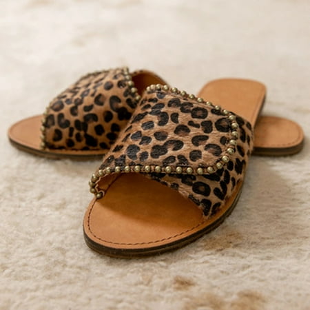 EQWLJWE Women s Ladies Fashion Casual Flat Leopard Shoes Slippers Peep Toe Sandals Women s Slippers Holiday Clearance
EQWLJWE Women s Ladies Fashion Casual Flat Leopard Shoes Slippers Peep Toe Sandals Women s Slippers Holiday Clearance