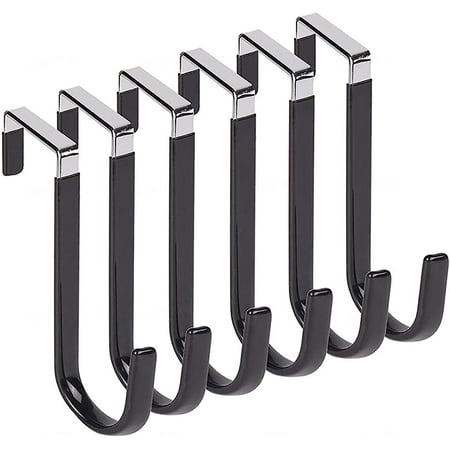 6 Pack Over The Door Hooks Over The Door Hangers Hooks Soft Rubber Surface Prevents Scratches Door Hooks for Bathroom Living Room Kitchen Hanging Clothes Towels Shoe Bag Hats Black
6 Pack Over The Door Hooks Over The Door Hangers Hooks Soft Rubber Surface Prevents Scratches Door Hooks for Bathroom Living Room Kitchen Hanging Clothes Towels Shoe Bag Hats Black