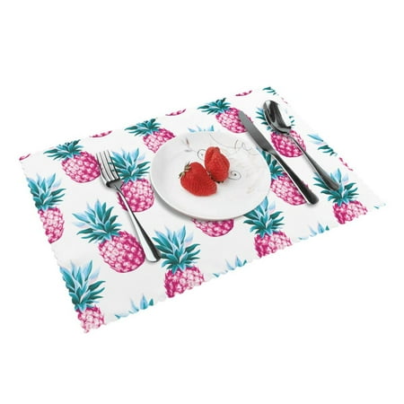 Home Pineapples Placemats Set Of 4 Washable Wipeable Place Mats Place Mats For Festival Parties Family Dinner (12 X 18inch)
Home Pineapples Placemats Set Of 4 Washable Wipeable Place Mats Place Mats For Festival Parties Family Dinner (12 X 18inch)