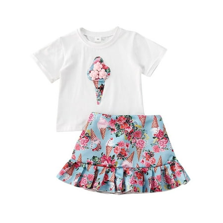 Dewadbow 1-5T Toddler Baby Girls Cotton Clothes T-shirt Tops Floral Skirts Outfits Set
Dewadbow 1-5T Toddler Baby Girls Cotton Clothes T-shirt Tops Floral Skirts Outfits Set