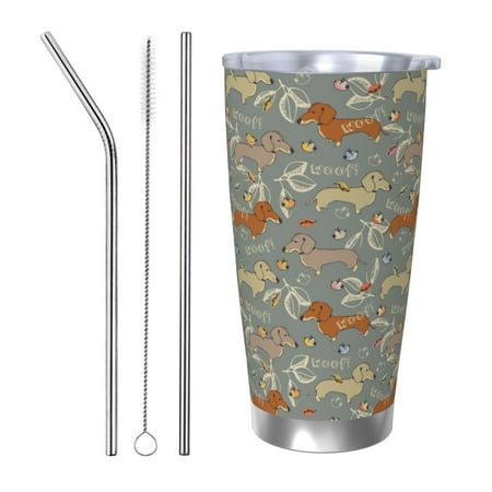 Goofa Dachshund Dog Bird for 20 oz Skinny Tumbler Stainless Steel Coffee Mug Slim Vacuum Insulated Travel Cup Car Cup-Straw Three-piece Set
Goofa Dachshund Dog Bird for 20 oz Skinny Tumbler Stainless Steel Coffee Mug Slim Vacuum Insulated Travel Cup Car Cup-Straw Three-piece Set
