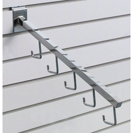 HUBERT Slatwall Waterfall Arm With 5 Hooks