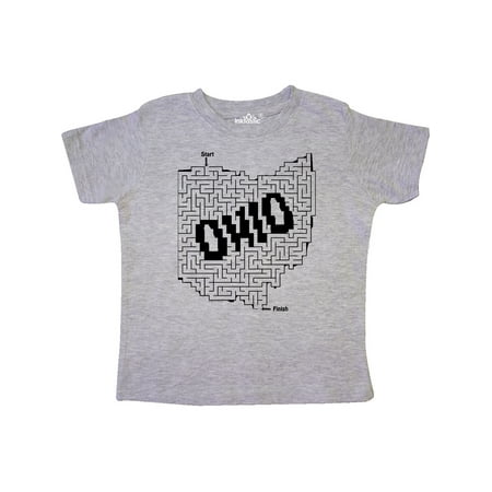 Inktastic Ohio Maze Puzzle Gift Toddler Boy or Toddler Girl T-Shirt