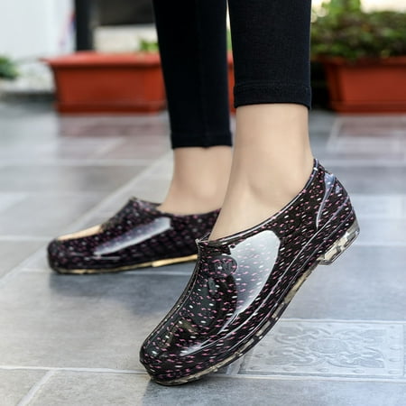 Women Casual Waterproof Slip-On Square Heel Round Toe Non-Slip Rain Boots Shoes Note Please Buy One Or Two Sizes Larger
Women Casual Waterproof Slip-On Square Heel Round Toe Non-Slip Rain Boots Shoes Note Please Buy One Or Two Sizes Larger