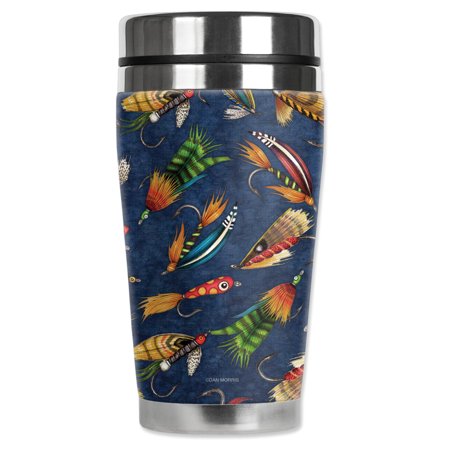 Mugzie brand 16-Ounce Stainless Steel Travel Mug with Insulated Wetsuit Cover - Fly Fishing Lures
Mugzie brand 16-Ounce Stainless Steel Travel Mug with Insulated Wetsuit Cover - Fly Fishing Lures