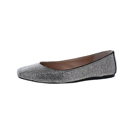 INC Womens Juney Rhinestone Square Toe Ballet Flats