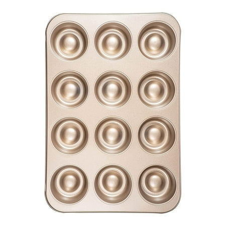 Bowl 12 Cavity Mini Round Cake Pans Cake Mold Cake Cookie Mold for Baking