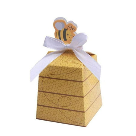 Cartoon Bee Candy Boxes Cute Paper Sealing Boxes Halloween Thanksgiving Party