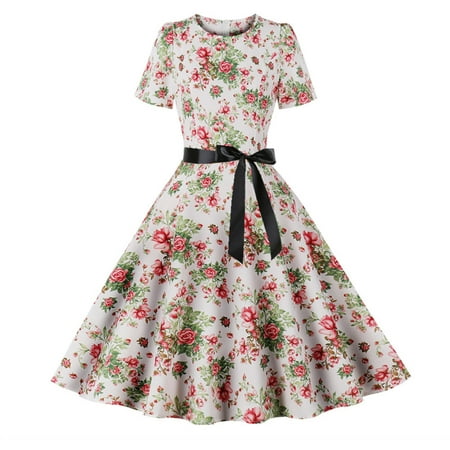 Dresses for Women White Dress Women s Crew Neck Dresses for Women Beach Floral Print Short Sleeve Zipper Swing Dress Dress Pants Women Bridesmaid Dresses Savings Clearance Deals Pink L
Dresses for Women White Dress Women s Crew Neck Dresses for Women Beach Floral Print Short Sleeve Zipper Swing Dress Dress Pants Women Bridesmaid Dresses Savings Clearance Deals Pink L